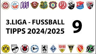 FussballTipps 3Liga  9Spieltag  Saison 20242025 [upl. by Zenia]