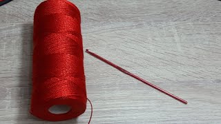 Tejiendo en vivo bolso rojo a crochet [upl. by Auqenes52]