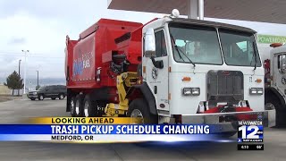 Rogue Disposal to change trash and recycling pickup schedule [upl. by Tristam441]