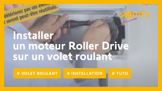 Comment installer un moteur Roller Drive sur votre volet roulant   Somfy [upl. by Anelleh494]