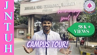 JNTUH CAMPUS TOUR  JAWAHARLAL NEHRU TECHNOLOGICAL UNIVERSITY HYDERABAD JNTUHUCEH [upl. by Swift]