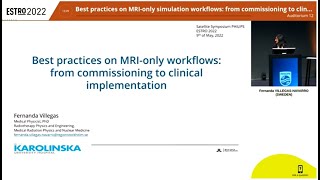 Webinar  Best practices on MRIonly workflows from commissioning to clinical implementation [upl. by Miarzim]