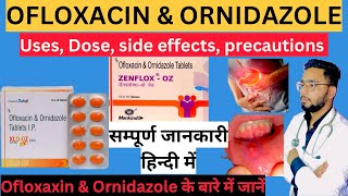 Ofloxacin and ornidazole tablet Zenflox oz tablet uses in hindi  oflomac oz tablet use [upl. by Eenat]