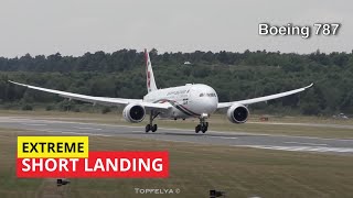 Extreme short landing Boeing 787 [upl. by Acacia]