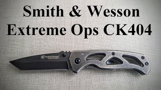 Smith amp Wesson CK404 Extreme Ops Folding Knife [upl. by Anilyx]