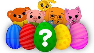 15 Ovos Surpresa Coloridos 2 🐣  Aprenda As Cores  Um Herói do Coração [upl. by Merkley]