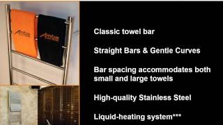 Amba Products Heated Towel Rack  Towel Warmer Overview Presentation [upl. by Nosemaj]