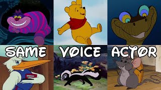 Reused Voice Actors in Old Disney Movies Compilation [upl. by Aehsila]