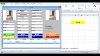 6Lager Programm mit Bildern in Excel selber erstellen Tabellenblatt „Konten“ erstellen [upl. by Dasha]