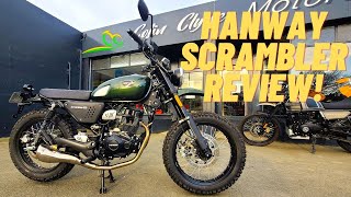 HANWAY SCRAMBLER 125 REVIEW  Best Budget Scrambler [upl. by Rorie277]