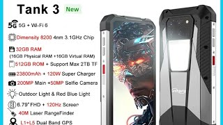 8849 Tank 3 Rugged 32GB 512GB 23800mAh 120W Charger 5G 200MP 120Hz Rangefinder Outdoor Light Wifi 6 [upl. by Almita61]