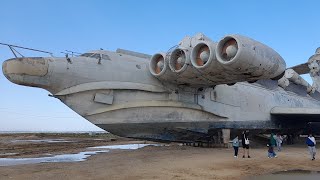 Russia 🇷🇺 Project 903 ekranoplan rocket ship quotLunquot Ракетный корабльэкраноплан проекта 903 «Лунь» [upl. by Angadresma]