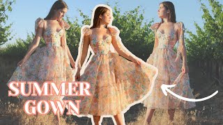 I Made a Gown for Summer Bustier Bodice Princess Dress DIY [upl. by Umberto]