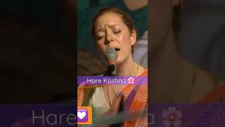 Amazing kirtan💞 by Jahnavi Jivana Mataji💟 harekrishna mahamantra kirtan RadhadeshMellows🍃 [upl. by Maggee735]