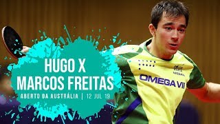 Aberto da Austrália 2019  Hugo Calderano x Marcos Freitas  Tênis de Mesa [upl. by Norvan]