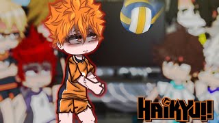 Reaction to Hinata Shoyo  haikyuu gacha club 2 Part [upl. by Llehctim565]