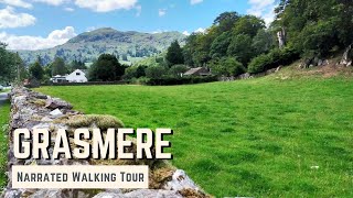 GRASMERE  4K Narrated Walking Tour  Lets Walk 2021 [upl. by Claudio]