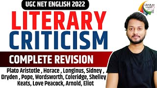 Unit –VIII  Literary Criticism Complete Revision  UGC NET English 2022 [upl. by Edrahc]