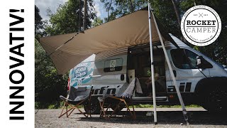 Das perfekte Sonnensegel für deinen Campervan Aufbauanleitung für Kastenwagen  Bus  Rocket Camper [upl. by Eille]