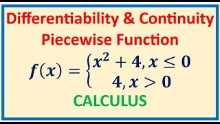 Differentiability at a point for a piecewise function AP Calculus [upl. by Martens]