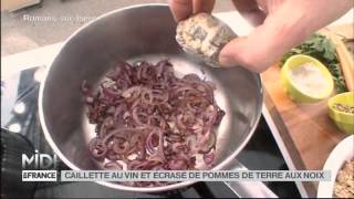 Recette  Caillette au vin et écrasé de pomme de terre aux noix par le Chef Alain Berne [upl. by Domingo]