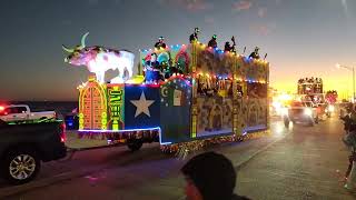 Mardi Gras parade on the seawall Galveston Texass [upl. by Fermin]