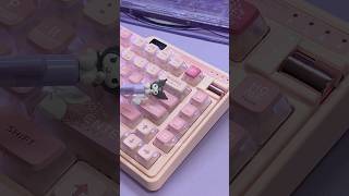 the cutest pink keyboard from KZZIOFFICIAL cute asmr unboxing keyboard typing [upl. by Rothwell]