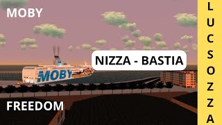 MOBY FREEDOM sulla NIZZA  BASTIA  VSNG  Lucsozza [upl. by Ycnay]