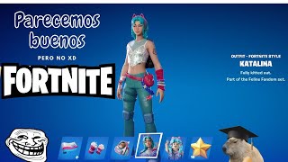 JUGANDO CON SKIN GRATIS KATALINA DE LOS RETOS EN MOBIL HABLANDO BASURA PARA VARIAR XD fortnite [upl. by Rim254]