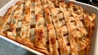 Buttery Pie Crust Southern Peach Cobbler Recipe [upl. by Marcell]