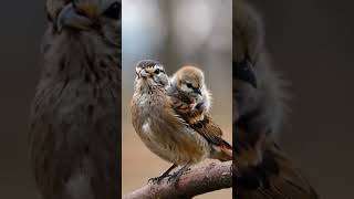 A Peaceful Moment Small Bird Perched with Stunning Brown and Cream Feathers birds birdspecies [upl. by Serrell]