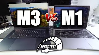 MacBook Air M3 vs MacBook Pro M1  Speed Test Review [upl. by Zillah]