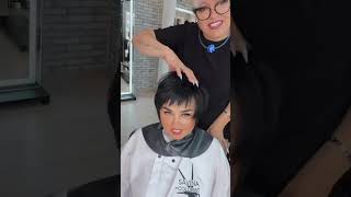 Стрижка ПиксиБоб для женщин за 50 лет 👍Pixie Bob haircut for women over 50 years old 👍 hairstyle [upl. by Alleyn]