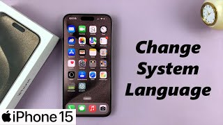 How To Change Language On iPhone 15 amp iPhone 15 Pro [upl. by Sigmund]