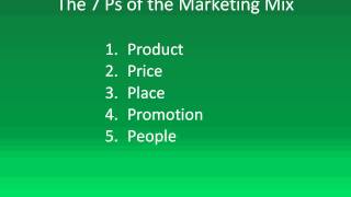 The Seven Ps of the Marketing Mix Marketing Strategies [upl. by Goodrow]