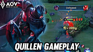 AOV  QUILLEN GAMEPLAY  A HERO WHO NEEDS PATIENCE  ARENA OF VALOR LIÊNQUÂNMOBILE ROV [upl. by Nagey883]