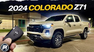 2024 Chevy Colorado Z71 Review amp Drive At NIGHT [upl. by Card]