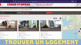 Demande de Logement CROUS 2023 choix de logements phase complémentaire Études en France [upl. by Knepper]