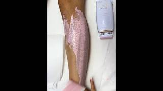 smooth waxing 🥰 shorts satisfying waxing wax asmr [upl. by Gerri]