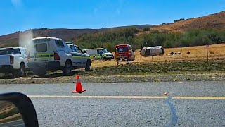 Car that went off the road on the N4 near Waterval Boven in South Africa [upl. by Martita757]