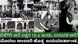 ಜಯಮಾರ್ತಾಂಡಬಿಳಿಗಿರಿ ಐರಾವತ ಹಾಗೆ ರಾಜೇಂದ್ರ ಆನೆಗಳ ಇತಿಹಾಸjaya marthanda airavatha biligiri elephant [upl. by Vallie]