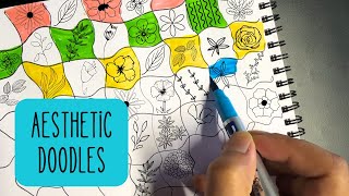 Cute Aesthetic Doodle Ideas For Beginners  Sketchbook Drawing Ideas [upl. by Kcirdahc]