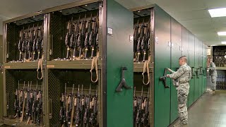 Inside Massive US Air Force Armory Storing Billion  Worth of Firearms [upl. by Nelleoj]