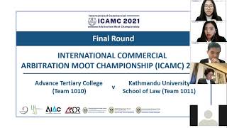 International Commercial Arbitration Moot Championship ICAMC 2021 Final Round [upl. by Yotal]