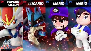 Mega Battle Cinderace and Lucario vs SMG3 amp SMG4 [upl. by Varuag49]