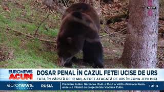 Tânăra ucisă de urs pe Jepii Mici a încercat să se salveze Sa deschis dosar penal pentru braconaj [upl. by Rolph]