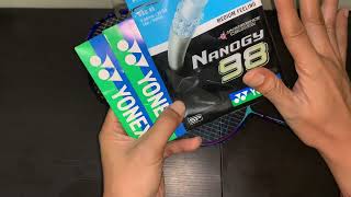 Review Senar Yonex Aerobite Vs BG 66 Ultimax Vs Nanogy 98 [upl. by Hayes]