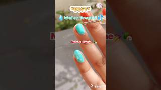 😧This happened when I tried Water drop💦 NailArt Design without tool at home🏡 shorts nailart nails [upl. by Molli188]