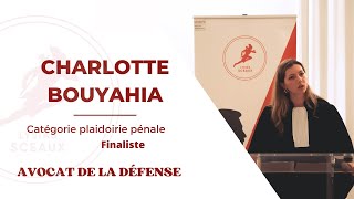 Charlotte BOUYAHIA  Finale Lysias Sceaux 2023  Plaidoirie Pénale [upl. by Kreegar878]