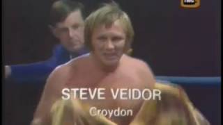 Steve Veidor vs Neil Sands WOS Wrestling 1970s [upl. by Ateikan]